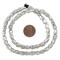 The Bead Chest 8x5mm Metal Skull Beads for Jewelry Making – Silver Finish – 16 Inch Strand, Durable Brass Base, Hole Size 1-2mm – DIY Crafts, Necklaces, Bracelets, Tribal & Goth Designs